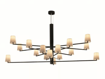 CULTURALE - Fabric and steel chandelier by Costantini Pietro - view 2